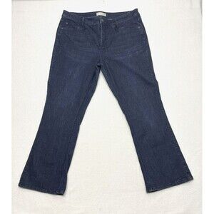 J Jill Denim Jeans Womens Size 16 Petite Smooth Fit Barely Boot Cut Blue Stretch